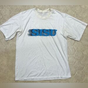 1980s Vintage Single Stitched SISU Finland Finnish Pride Yooper T Shirt